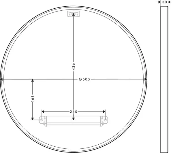 Настінне дзеркало AXOR Universal Circular, хром (42848000) Настінне дзеркало AXOR Universal Circular, хром (42848000)