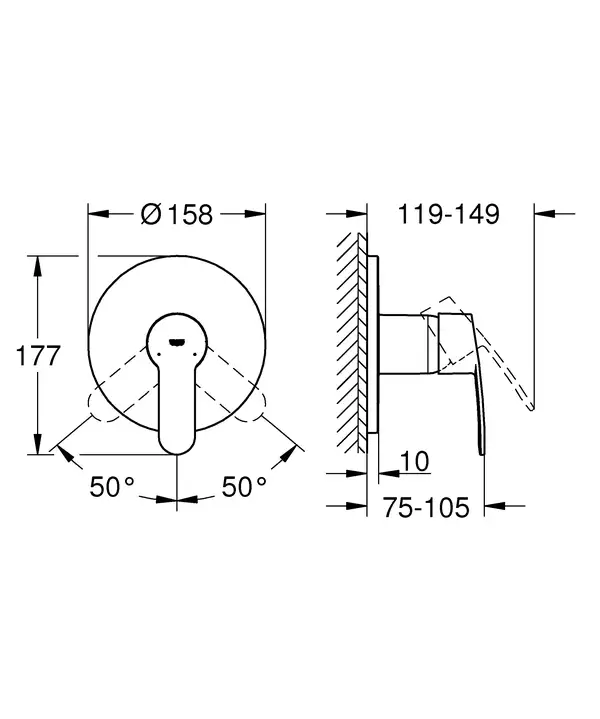 Змішувач для душа Grohe Eurostyle Cosmopolitan (24051002) Змішувач для душа Grohe Eurostyle Cosmopolitan (24051002)
