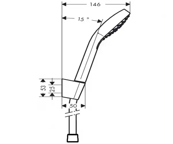 Hansgrohe Croma Select E Душовий набір, білий/хром (26412400) Hansgrohe Croma Select E Душовий набір, білий/хром (26412400)