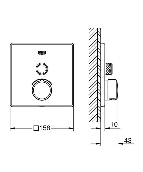 Змішувач для душа Grohe SmartControl (29147000) Змішувач для душа Grohe SmartControl (29147000)