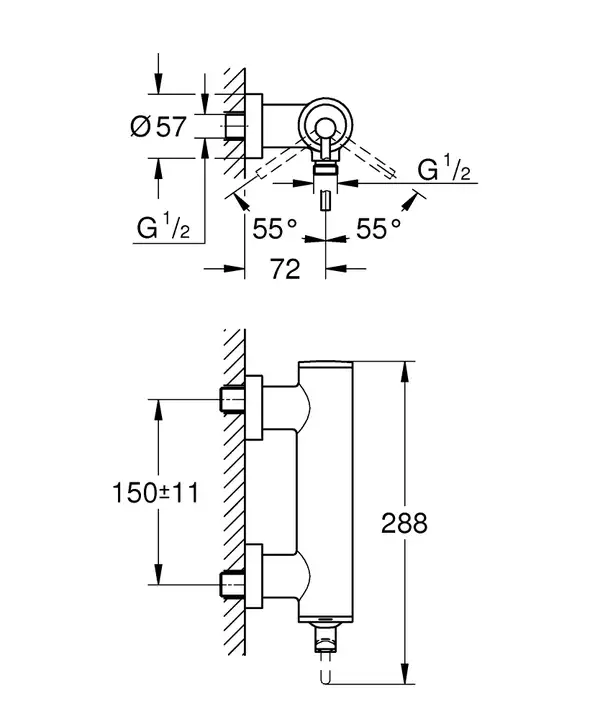 Змішувач для душа Grohe Atrio (32650AL3)