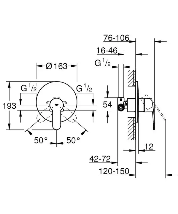 Змішувач для душа Grohe Eurostyle Cosmopolitan, хром (33635002) Змішувач для душа Grohe Eurostyle Cosmopolitan, хром (33635002)
