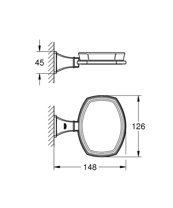 Grohe Тримач з мильницею (40628000) Grohe Тримач з мильницею (40628000)