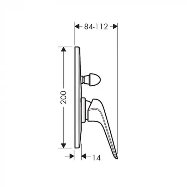 Hansgrohe Novus 200 Змішувач для ванни, хром (71047180) Hansgrohe Novus 200 Змішувач для ванни, хром (71047180)