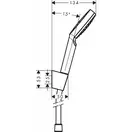 Hansgrohe Crometta 100 1Jet Душовий набір, білий/хром (26690400)