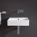 Умивальник підвісний Nic Design Cool з переливом 50.5 х45x12.5 см, Cemento матовий (001246047)