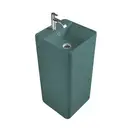 Nic-Design Умивальник окремо стоячий Nic Design Semplice 40х40х85 см з отвором під змішувач, злив у стіну, Amazzonia глянець (001371077)