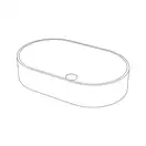 Nic-Design Nic Design Pin Умивальник, на стільницю, білий гл. (001714001)