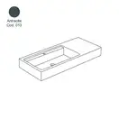 Умивальник підвісний Nic Design Elen 120 чаша зліва, antracite (001734CF013) (001734013CF)
