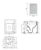 Nic-Design Унітаз підлоговий Nic Design Cool, антрацит матовий (003229013)
