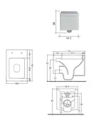 Nic-Design Унітаз підвісний Nic Design Cool 34х52х26 см, білий глянець (003242001)