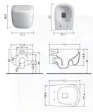 Унітаз підвісний Nic Design Ovvio, білий матовий (003479003)