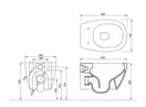 Nic-Design Унітаз підвісний Nic Design Milk 34.5 x 52 x 28.5h, Sabbia матовий (003482051)