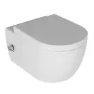 Quarter-Bath Унітаз-біде підвісний безободковий Quarter Bath Deep з кришкою Slim, подача холодної та гарячої води, білий (70DE03054.00.4_30SCD.03WG)