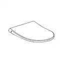 Унітаз підлоговий Quarter Bath Deep 63cm з бачком, кришкою Slim та зливним механізмом, білий (70DE06001.00.1_30SCD.03WG)
