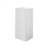 Nic-Design Умивальник окремо стоячий Nic Design Semplice 40х40х85 см без переливу, злив у підлогу, білий матовий (001373003)