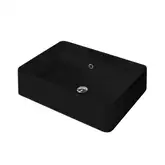 Nic-Design Умивальник на стільницю з переливом Nic Design Semplice 60х45х16 см, чорний глянець N/F (001384008 NF)