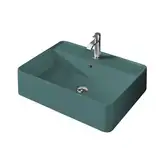 Nic-Design Умивальник на стільницю Nic Design Semplice 60х45х16 см з отвором під змішувач, Amazzonia глянець C/F (001384077 CF)
