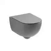 Nic-Design Унітаз підвісний Nic Design Pin 55х37 см безободковий, сірий матовий (003709047)