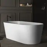 Ванна зі штучного каменю Nic Design Bay 160x80 см, білий матовий (014719003)