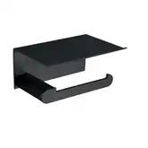 Тримач туалетного паперу Nofer CAPRI BLACK 84 x 170 x 118 mm, чорний (16228.N)