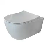 Унітаз підвісний безободковий Quarter Bath Deep з кришкою Slim, білий (70DE03054.00.1_30SCD.03WG)