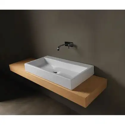 Умивальник підвісний Nic Design Cool без переливу 100х50x12.5 см, Antracite матовий (001232013)
