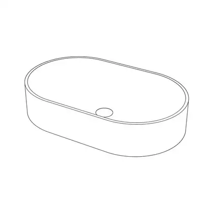 Nic Design Умивальник на стільницю Nic Desing Pin 55х37х12 см, Argilla матовий (001714052)