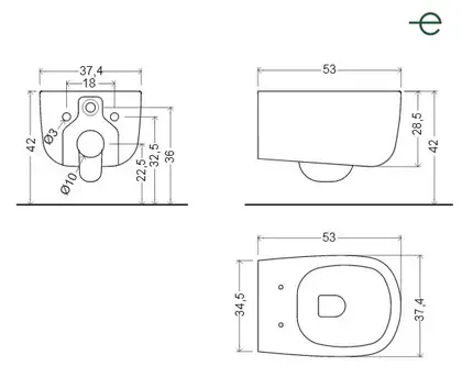 Nic-Design Унітаз підвісний Nic Design Ovvio 37,4 х53х28, 5 см, Salvia матовий (003479067) Nic-Design Унітаз підвісний Nic Design Ovvio 37,4 х53х28, 5 см, Salvia матовий (003479067)
