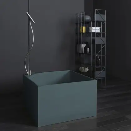 Ванна зі штучного каменю Nic Design Tub 100х100х60h см, Polvere матовий (014234057) Ванна зі штучного каменю Nic Design Tub 100х100х60h см, Polvere матовий (014234057)
