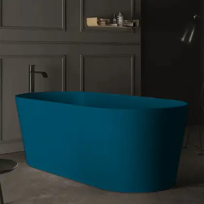Ванна зі штучного каменю Nic Design Bay 160x80 см, Denim глянець (014719076)