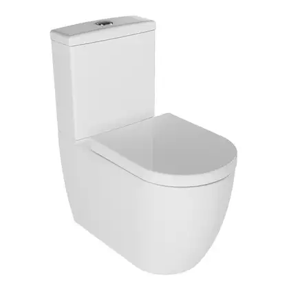 Унітаз підлоговий Quarter Bath Deep 63cm з бачком, кришкою Slim та зливним механізмом, білий (70DE06001.00.1_30SCD.03WG) Унітаз підлоговий Quarter Bath Deep 63cm з бачком, кришкою Slim та зливним механізмом, білий (70DE06001.00.1_30SCD.03WG)