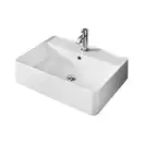 Nic-Design Умивальник на стільницю Nic Design Semplice 60х45х16 см з отвором під змішувач, білий матовий C/F (001384003 CF)