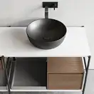 Nic-Design Умивальник на стільницю Nic Design Ovvio 38x14 см, Antracite matt (001446013)