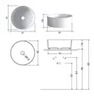 Умивальник на стільницю Nic Design Ovvio 42х16 см, Cipria matt (001451060)