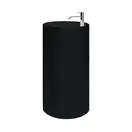 Nic-Design Умивальник окремо стоячий Nic Design Ovvio 45х85 см з отвором під змішувач, злив у підлогу, чорний глянець (001452008)