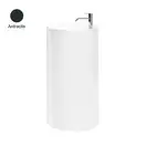 Nic-Design Умивальник окремо стоячий NIC Design Ovvio 45x85h, чорний матовий (001452013)