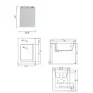 Біде підлогове Nic Design Cool 34,5х52х42 см, Agrilla матовий (004230052)