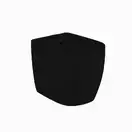 Nic-Design Біде підлогове Nic Design Ovvio 37,4х53х42 см, Чорний глянець (004432008)