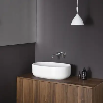 Nic-Design Умивальник на стільницю Nic Design Semplice 55х40х15 см, Denim глянець (001376076)