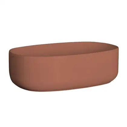 Умивальник на стільницю Nic Design Semplice 60х40х15 см, Fard матовий (001377072) Умивальник на стільницю Nic Design Semplice 60х40х15 см, Fard матовий (001377072)