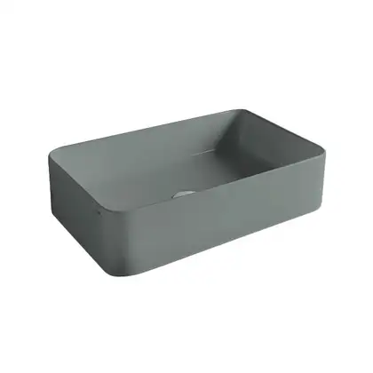 Nic-Design Умивальник на стільницю Nic Design Semplice 60х37х16 см, Cemento матовий (001383047)
