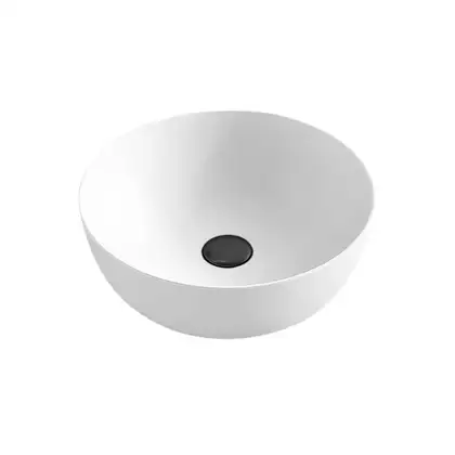 Nic-Design Умивальник на стільницю Nic Design Ovvio 38x14 см, білий матовий (001446003) Nic-Design Умивальник на стільницю Nic Design Ovvio 38x14 см, білий матовий (001446003)