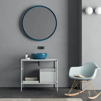 Nic-Design Умивальник на стільницю Nic Design Ovvio 38x14 см Denim глянець (001446076) Nic-Design Умивальник на стільницю Nic Design Ovvio 38x14 см Denim глянець (001446076)
