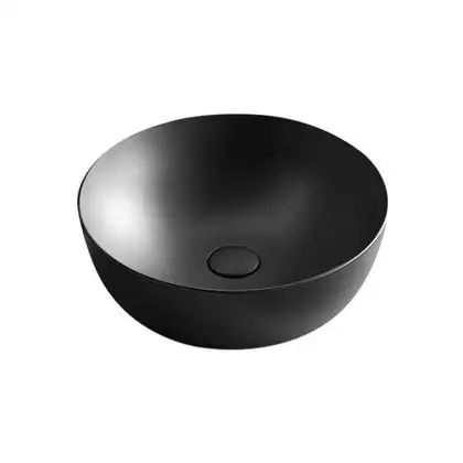 Умивальник на стільницю Nic Design Ovvio 42х14 см, чорний глянець (001447008) Умивальник на стільницю Nic Design Ovvio 42х14 см, чорний глянець (001447008)