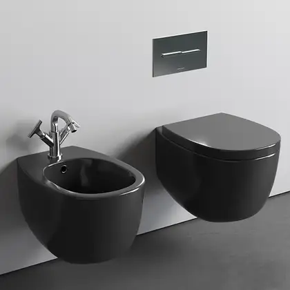Nic-Design Біде підвісне Nic Design Milk, антрацит матовий (004278013) Nic-Design Біде підвісне Nic Design Milk, антрацит матовий (004278013)