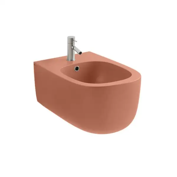 Nic-Design Біде підвісне Nic Design Ovvio 37,4х53х28,5 см, Fard глянець (004434072)