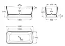 Ванна з штучного каменю Roca Maui 155х70, білий (A248502000)