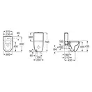 Roca Meridian-N Compacto Rimless Унітаз, білий (A34224L000)