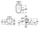 Унітаз підвісний Roca Meridian-N Rimless 56х36 (A34624L000)